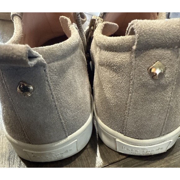 Kate Spade Lenna Suede Tassel Zip InSide Sneakers Grey Size 6.5 M - Picture 6 of 8